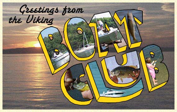Greetings from the Boat Club old time postcard